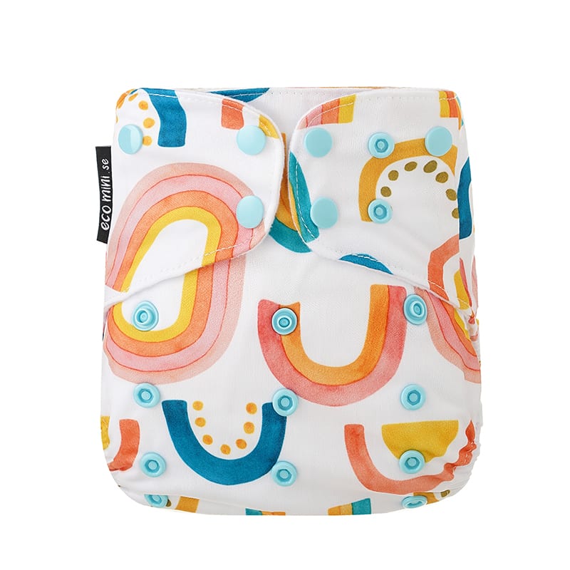 Eco Mini Bambus Pocketwindel One Size mit Druckknöpfen