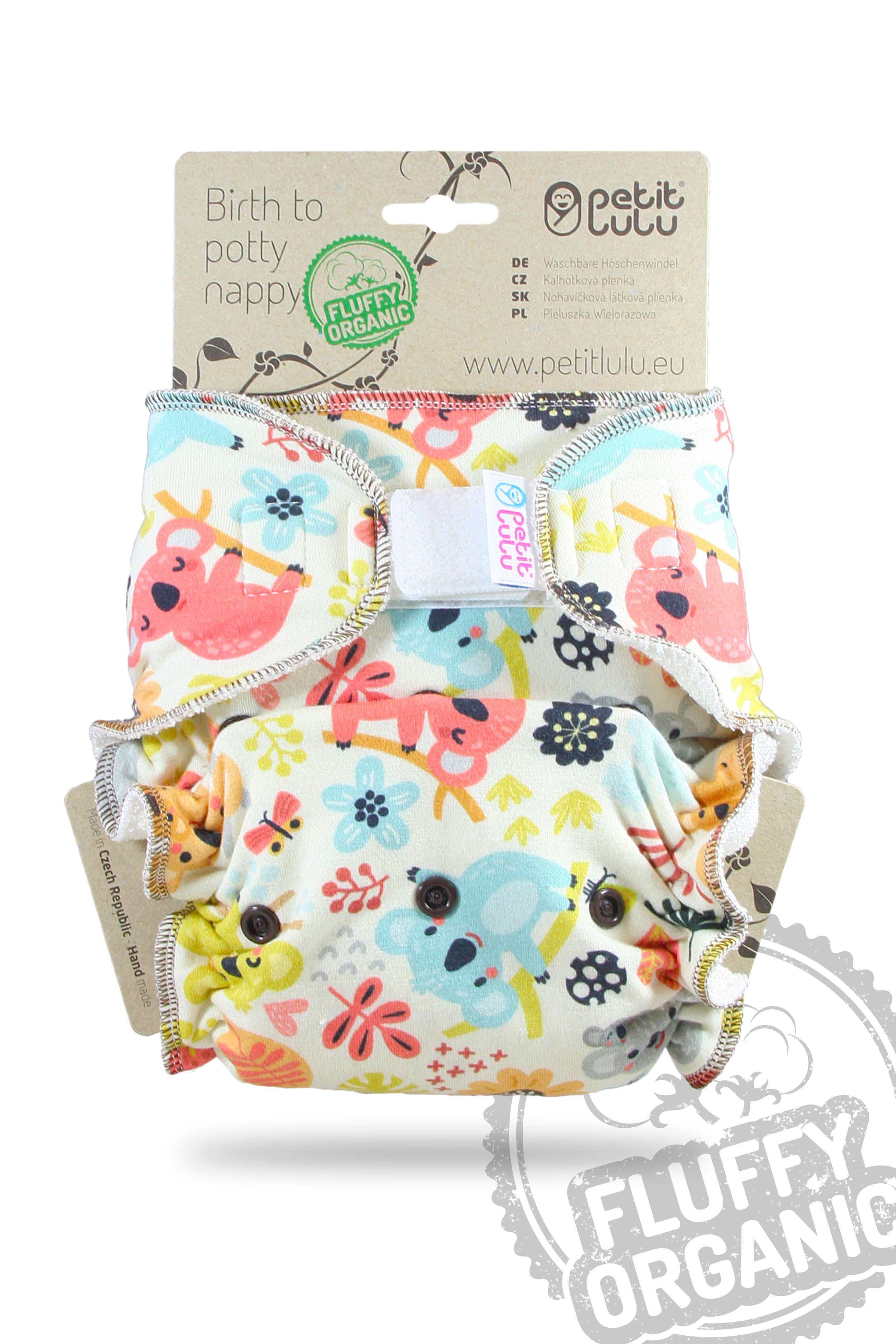 Petit Lulu Höschenwindel Fluffy Organic One Size mit Klettverschluss