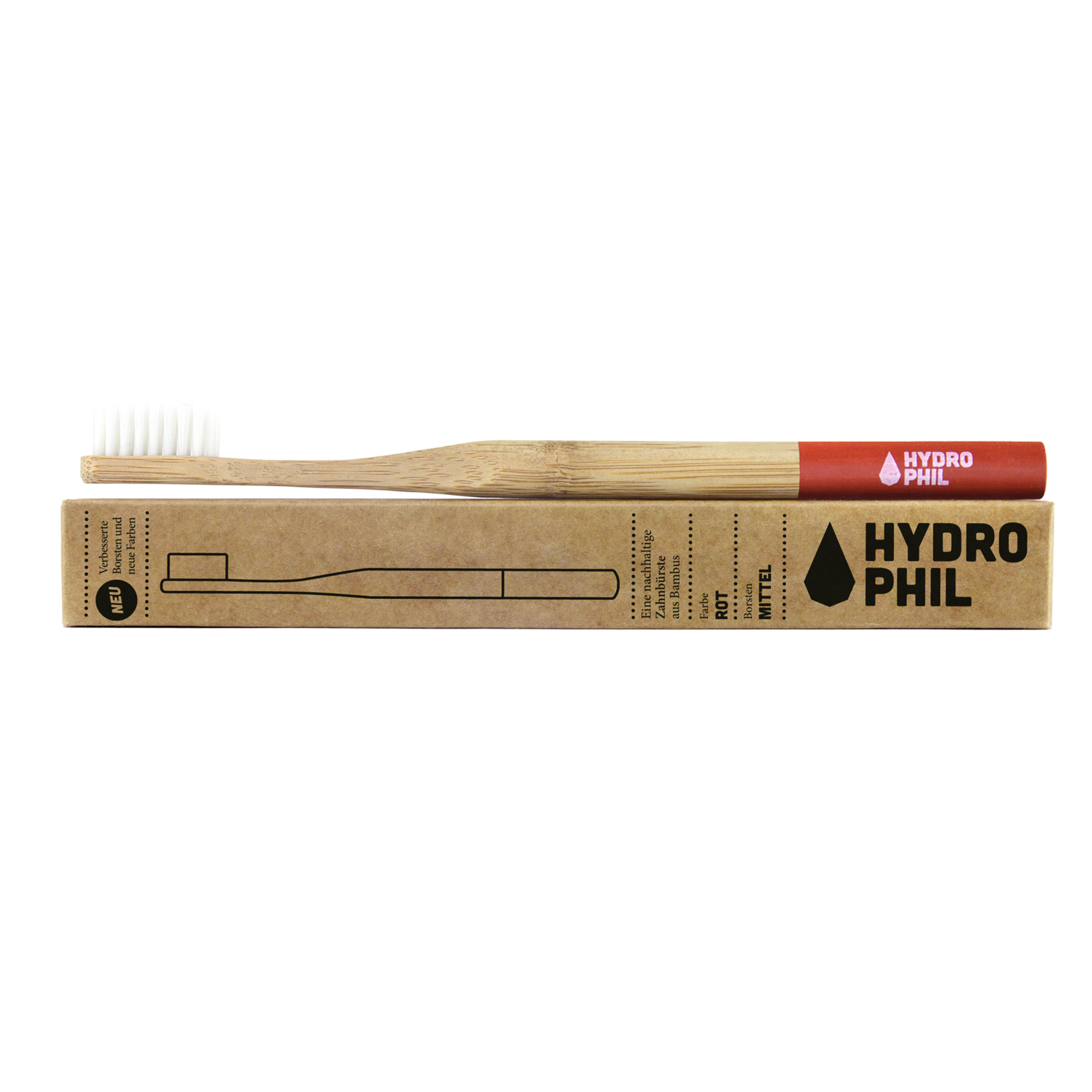 Hydrophil Zahnbürste aus Bambus