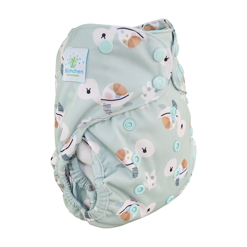 Blümchen Überhose One Size mit Druckknöpfen