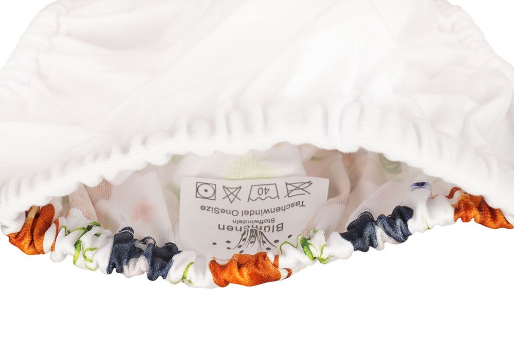 Blümchen Taschenwindel Hüllen One Size (Druckknöpfe) ohne Saugeinlage