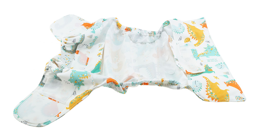 Blümchen 2in1 Überhose One Size ECO mit Druckknöpfen
