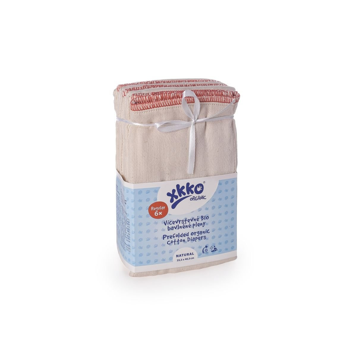 XKKO Prefolds Bio-Baumwolle 6 Stück