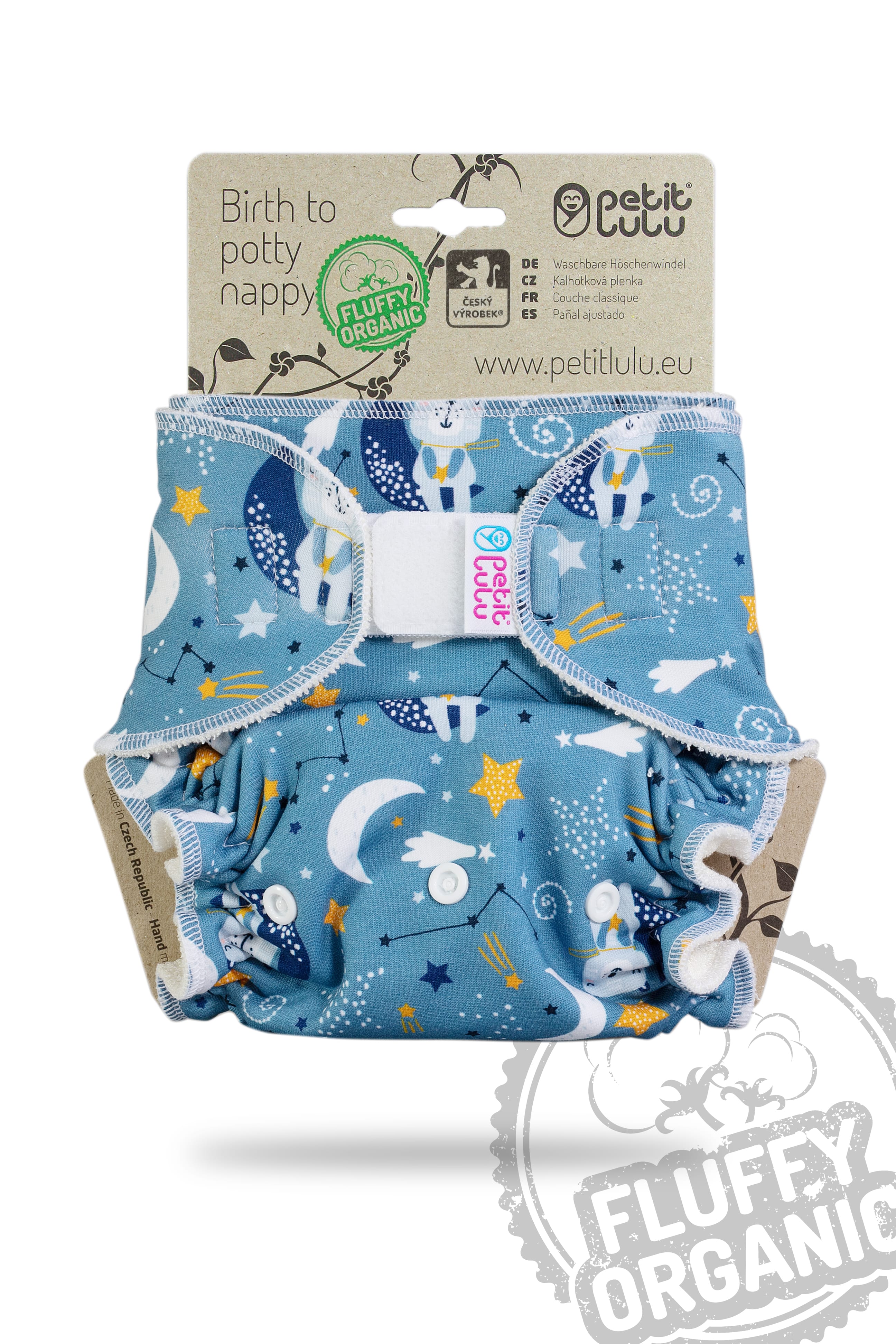 Petit Lulu Höschenwindel Fluffy Organic One Size mit Klettverschluss