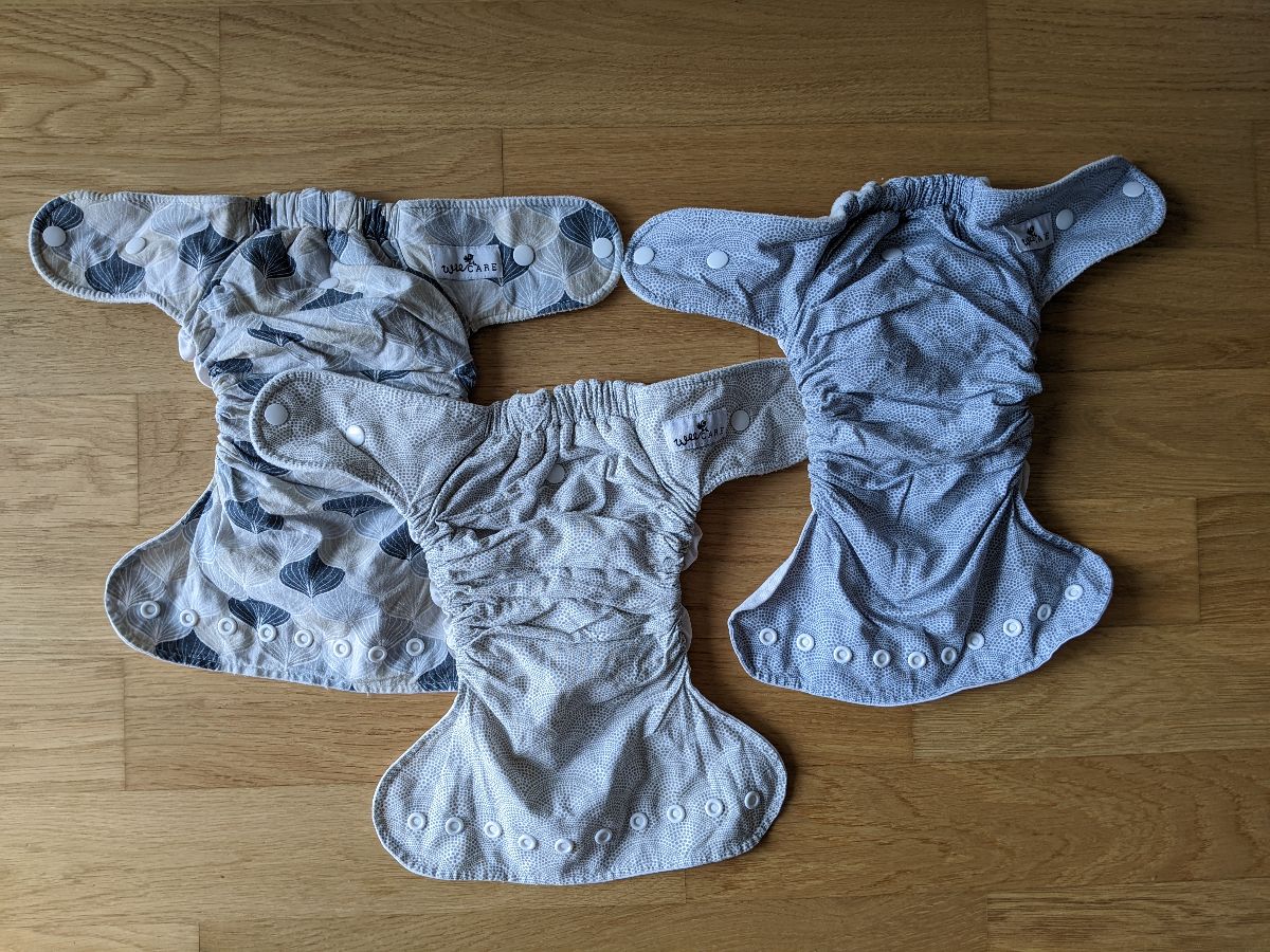 3er Set WeeCare Überhosen und Snap-in-Einlagen