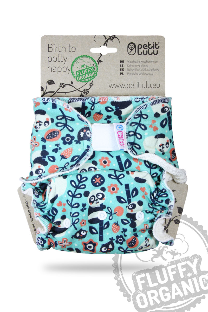 Petit Lulu Maxi Nachtwindel Fluffy Organic mit Klettverschluss